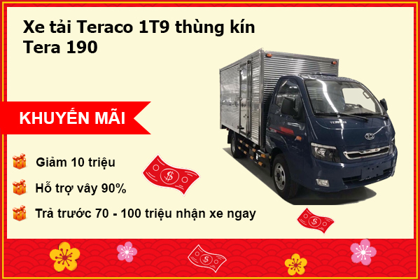 Xe-tải-Teraco-1T9-thùng-kín-Tera-190 Xe-tải-Teraco-1T9-thùng-kín-Tera-190